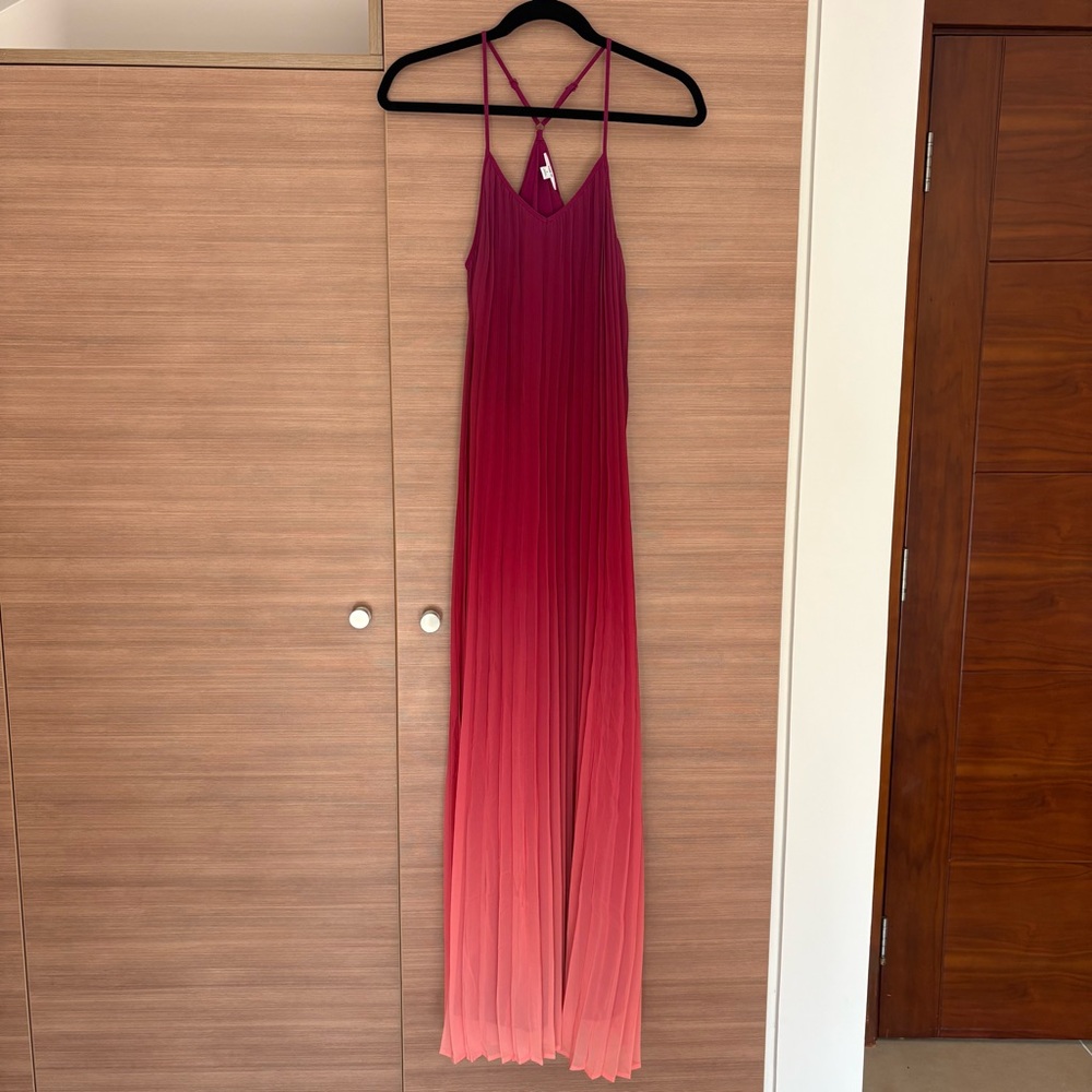 Bar III Ombre Pleated Maxi Dress